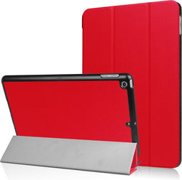3-Vouw sleepcover hoes - Geschikt voor iPad 9.7 (2017/2018) - Rood