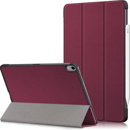 3-Vouw sleepcover hoes - Geschikt voor iPad Air (2022 / 2020) 10.9 inch - Bordeaux Rood