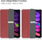 3-Vouw sleepcover hoes - Geschikt voor iPad Mini 6 (2021) - Bordeaux Rood