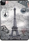 3-Vouw sleepcover hoes - Geschikt voor iPad Pro 11 inch (2018/2020/2021) - Eiffeltoren