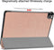 3-Vouw sleepcover hoes - Geschikt voor iPad Pro 12.9 inch (2020) - Rose Goud
