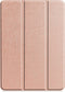 3-Vouw sleepcover hoes - Geschikt voor iPad Pro 12.9 inch (2020) - Rose Goud