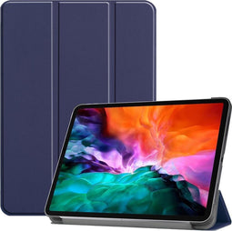 3-Vouw sleepcover hoes - Geschikt voor iPad Pro 12.9 inch (2021) - Blauw