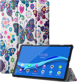 3-Vouw sleepcover hoes - Geschikt voor Lenovo Tab M10 FHD Plus (x606F) - Vlinders