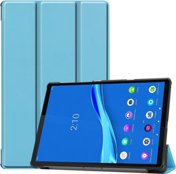 3-Vouw sleepcover hoes - Geschikt voor Lenovo Tab M10 FHD Plus (x606F) - Lichtblauw