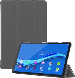 3-Vouw sleepcover hoes - Geschikt voor Lenovo Tab M10 FHD Plus (x606F) - Grijs