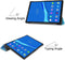 3-Vouw sleepcover hoes - Geschikt voor Lenovo Tab M10 FHD Plus (x606F) - Lichtblauw