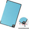 3-Vouw sleepcover hoes - Geschikt voor Lenovo Tab M10 HD Gen 2 (2e generatie) - Lichtblauw