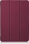 3-Vouw sleepcover hoes - Geschikt voor Lenovo Tab P10 - Bordeaux Rood