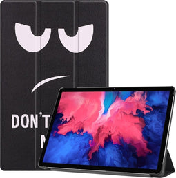 3-Vouw sleepcover hoes - Geschikt voor Lenovo Tab P11 / P11 Plus - Don't Touch