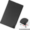 3-Vouw sleepcover hoes - Geschikt voor Lenovo Tab P11 / P11 Plus - Zwart