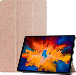 3-Vouw sleepcover hoes - Geschikt voor Lenovo Tab P11 Pro - Roze Goud