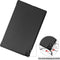 3-Vouw sleepcover hoes - Geschikt voor Lenovo Tab P11 Pro - Zwart