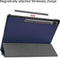 3-Vouw sleepcover hoes - Geschikt voor Samsung Galaxy Tab S7 Plus / Tab S8 Plus - Blauw