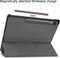 3-Vouw sleepcover hoes - Geschikt voor Samsung Galaxy Tab S7 Plus / Tab S8 Plus - Grijs