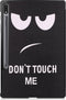 3-Vouw sleepcover hoes - Geschikt voor Samsung Galaxy Tab S7 Plus / Tab S8 Plus - Don't Touch