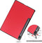 3-Vouw sleepcover hoes - Geschikt voor Samsung Galaxy Tab S7 Plus / Tab S8 Plus - Rood