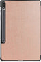 3-Vouw sleepcover hoes - Geschikt voor Samsung Galaxy Tab S7 Plus / Tab S8 Plus - Rose Goud