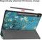 3-Vouw sleepcover hoes - Geschikt voor Samsung Galaxy Tab S7 Plus / Tab S8 Plus - Van Gogh Amandelbloesem