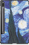 3-Vouw sleepcover hoes - Geschikt voor Samsung Galaxy Tab S7 / Tab S8 - Van Gogh Schilderij