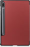 3-Vouw sleepcover hoes - Geschikt voor Samsung Galaxy Tab S7 / Tab S8 - Bordeaux Rood