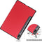 3-Vouw sleepcover hoes - Geschikt voor Samsung Galaxy Tab S7 / Tab S8 - Rood