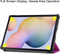 3-Vouw sleepcover hoes - Geschikt voor Samsung Galaxy Tab S7 / Tab S8 - Paars