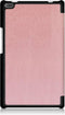 3-Vouw stand flip hoes Geschikt voor Lenovo Tab 4 8 roze/goud