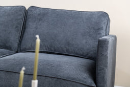 3 zits bank CL links, stof Wave Rib, W230 antraciet