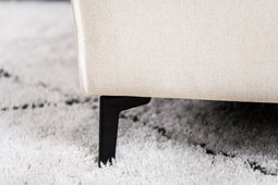 3 zits hoek rechts, stof Raya, R820 ivoor