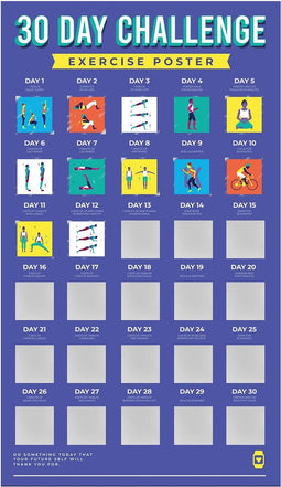 30 Dagen fitness krasposter - Mags