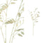 PTMD Leaves Plant Briza Gras Kunsttak - 40 x 20 x 100 cm - Crème