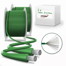 300m boundary cable (2x150) compatible with robotic lawnmower Gardena, Husqvarna Automower 2.7mm