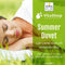 Vitality Pur Zomerdekbed - Eenpersoons - Dun & Lichtgewicht - Ademend & Anti Allergie - Wit 140x200 cm