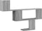 vidaXL - Wandschap - 100x15x70 - cm - bewerkt - hout - grijs - sonoma - eikenkleurig