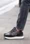 Mexx Juju Humper - Sneaker - Leer - Zwart/Bruin - Maat 39