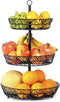 Fruit Etagère Laags - Fruitmand Metaal - Groentemand - Zwart