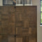 Riviera Maison Kast Bruin, Opbergkast, met deuren en planken, 2 lades - Mac Arthur Park Cabinet - Hout, ijzer - (LxBxH) 45x105x151