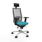 Bureaustoel met hoofdsteun Piqueras y Crespo 2D086N1 Turkoois