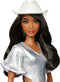 Mattel Barbie Fashionista - Cowgirl Look-pop - Zilveren jurk met cowboyhoed en laarzen - Meerkleurig