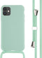 iMoshion Hoesje Geschikt voor iPhone 11 Hoesje Met Koord - iMoshion Siliconen hoesje met koord - Mintgroen