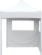 vidaXL - Partytent - met - 2 - zijwanden - inklapbaar - 2x2 - m - staal - wit