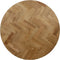 HSM Collection Rond Tafelblad Visgraat Ø100x4cm Naturel Eiken