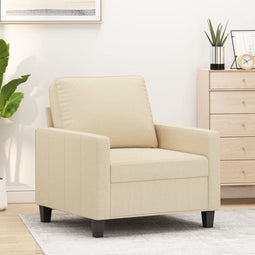 Fauteuil 60 cm stof crèmekleurig