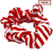 SMUG Scrunchie - Haarwokkel in Satijn - Haarelastiek - Haaraccessoires - Candy Cane Print