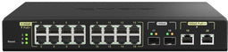 QNAP QSW-M2116P-2T2S - Managed Switch - 16x 2.5Gbps PoE+ - 2x 10G SFP+ - 280W PoE-budget