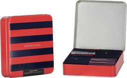 Tommy Hilfiger 4P TIN GIFTBOX STRIPE - Sokken - Effen - Navy