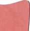 vidaXL Relaxstoel met voetenbank fluweel en PVC roze