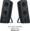 Logitech Z207 - Bluetooth Speakers - 2.0 Stereogeluid - Zwart (2 stuks)