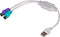 Akyga AK-AD-15 - Adapter - USB A naar 2x PS/2 - Wit